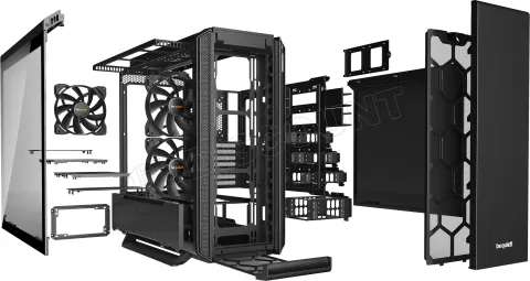 Boitier Moyen Tour ATX Be Quiet Silent Base 801 avec panneau vitré  (Noir/Argent) - Discomputer