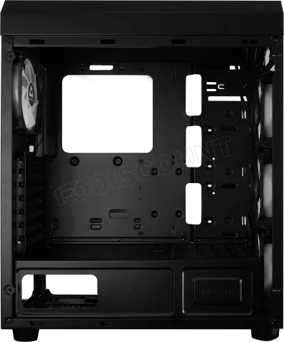 Photo de Boitier Moyen Tour ATX Chieftec Scorpion 3 RGB avec panneaux vitrés (Noir)