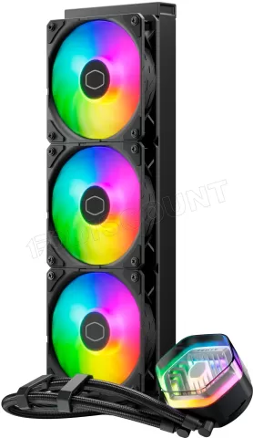 Photo de Boitier Moyen Tour ATX Cooler Master TD500 Max RGB avec panneau vitré (Gris) avec alimentation 850W