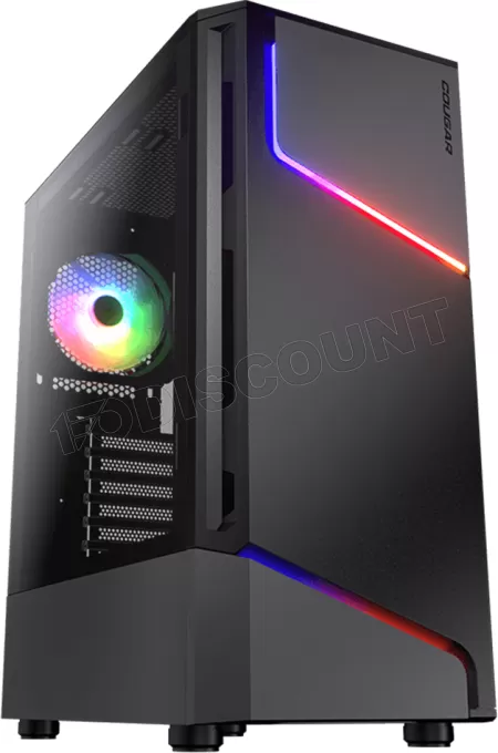 Boitier Moyen Tour ATX Cougar MX360 RGB avec panneau vitré (Noir)