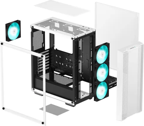 Photo de Boitier Moyen Tour ATX DeepCool CC560 V2 RGB avec panneau vitré (Blanc)