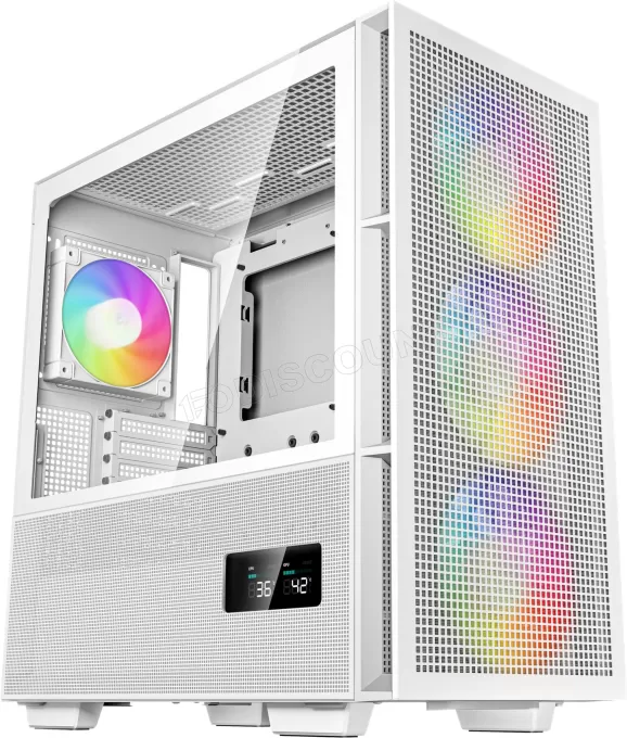 Boitier Moyen Tour ATX DeepCool CH560 RGB avec panneau vitré (Noir)