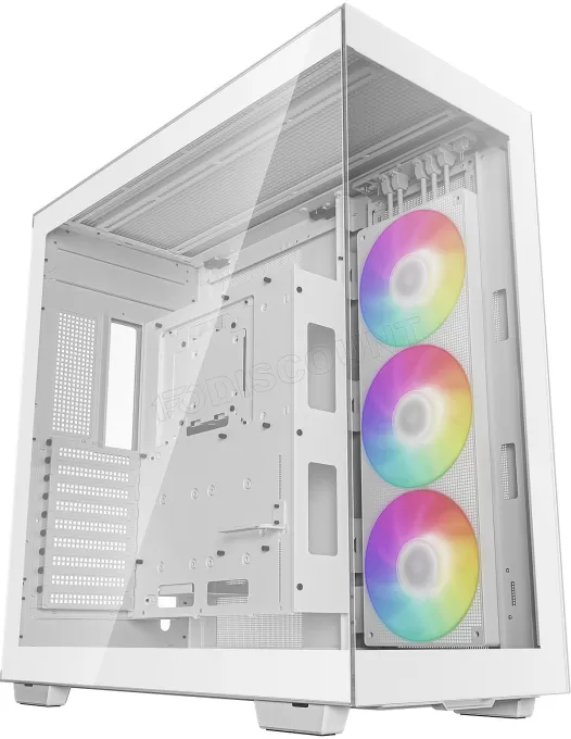 Boitier Moyen Tour ATX DeepCool CH780 RGB avec panneaux vitrés (Blanc)