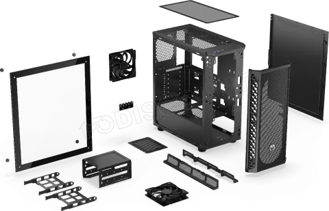 Photo de Boitier Moyen Tour ATX Endorfy Signum 300 Core avec panneau vitré (Noir)