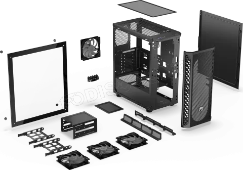 Photo de Boitier Moyen Tour ATX Endorfy Signum 300 RGB avec panneau vitré (Noir)