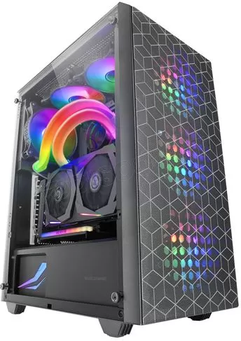 Boitier Moyen Tour ATX Mars Gaming MC-Mag RGB avec panneau vitré (Noir)