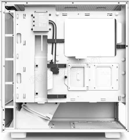 Photo de Boitier Moyen Tour ATX NZXT H5 Elite RGB avec panneaux vitrés (Blanc)