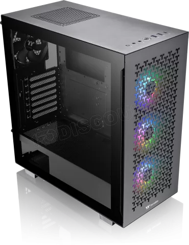 Photo de Boitier Moyen Tour ATX Thermaltake V350 TG Air RGB avec panneau vitré (Noir)