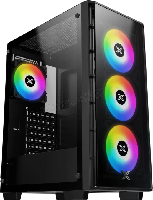 Boitier Moyen Tour ATX Xigmatek Elite 1 RGB avec panneaux vitrés (Noir)