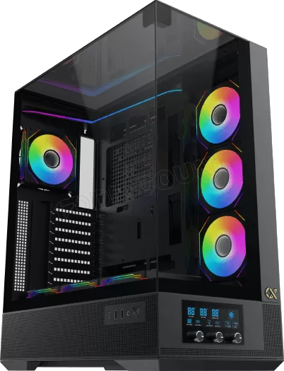 Boitier Moyen Tour ATX Xigmatek Vision Pro RGB avec panneaux vitrés (Noir)