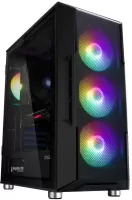 Boitier Moyen Tour ATX AeroCool Wave V3 RGB avec panneau vitré (Noir)