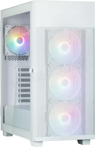 Photo de Boitier Moyen Tour ATX Zalman S5 Neo RGB avec panneaux vitrés (Blanc)