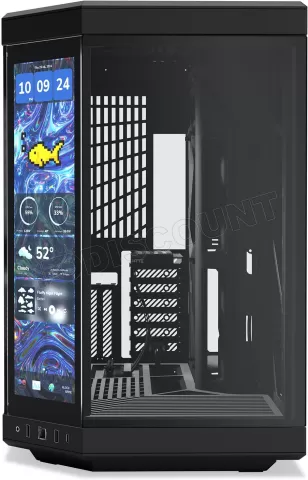 Photo de Boitier Moyen Tour E-ATX Hyte Y70 Touch Infinite avec panneaux vitrés (Noir)