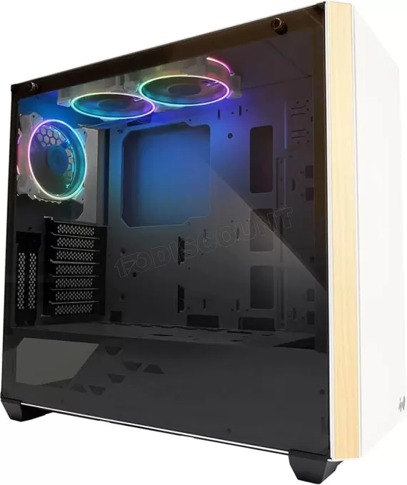 Boitier Moyen Tour E-ATX InWin 216 RGB avec panneau vitré (Blanc)