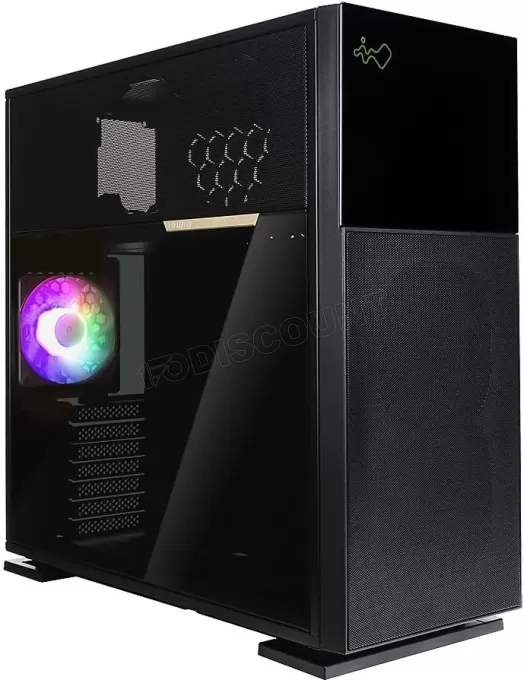 Boitier Moyen Tour E-ATX InWin 515 RGB avec panneau vitré (Noir)