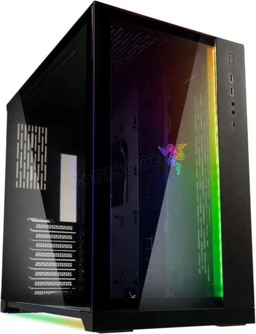 Boitier Moyen Tour E-ATX Lian-Li PC-O11 Dynamic Razer Edition RGB avec panneaux vitrés (Noir)