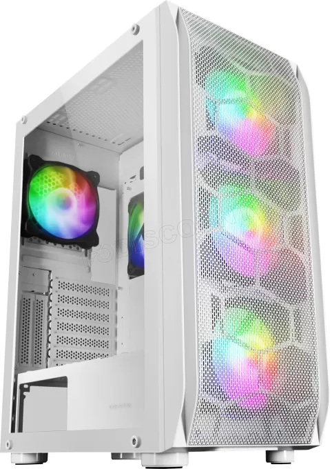 Boitier Moyen Tour E-ATX Mars Gaming MC-KX RGB avec panneau vitré (Blanc)