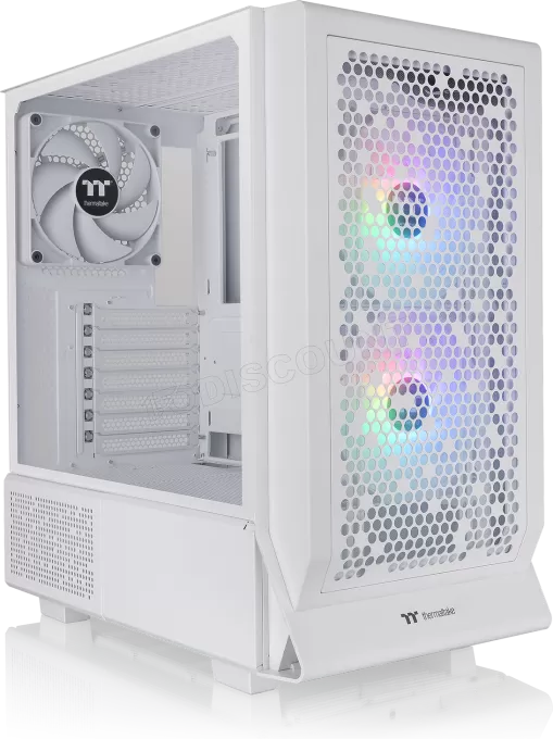 Boitier Moyen Tour E-ATX Thermaltake Ceres 330 TG RGB avec panneau vitré (Blanc)