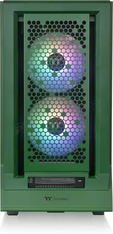 Photo de Boitier Moyen Tour E-ATX Thermaltake Ceres 350 MX RGB avec panneaux vitrés (Vert)