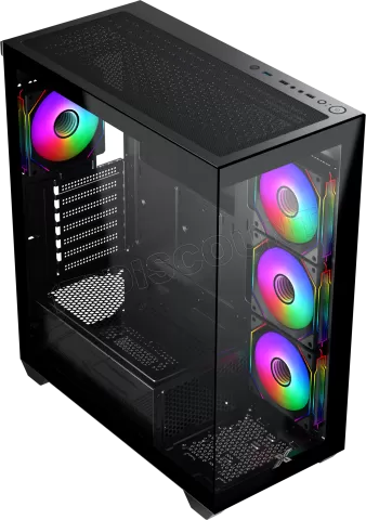 Photo de Boitier Moyen Tour E-ATX Xigmatek Blast RGB avec panneaux vitrés (Noir)