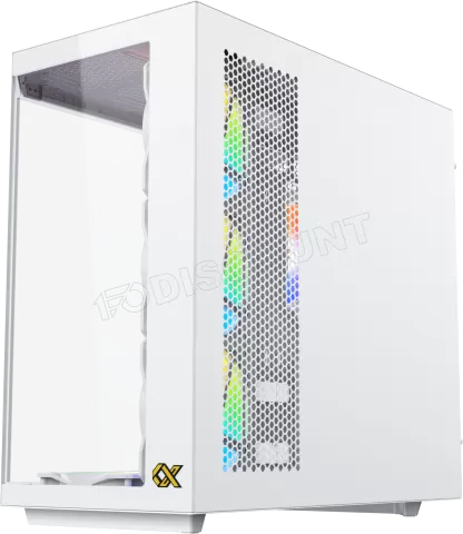 Photo de Boitier Moyen Tour E-ATX Xigmatek Cubi II RGB avec panneaux vitrés (Blanc)