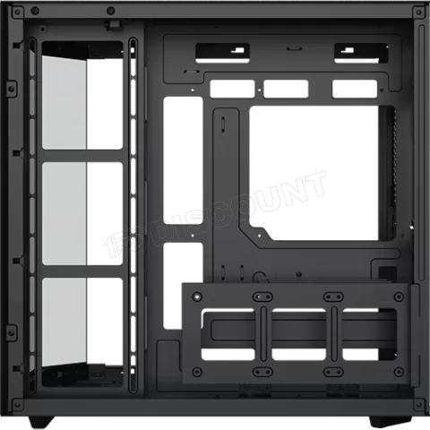 Photo de Boitier Moyen Tour E-ATX Xigmatek Cubi II RGB avec panneaux vitrés (Noir)