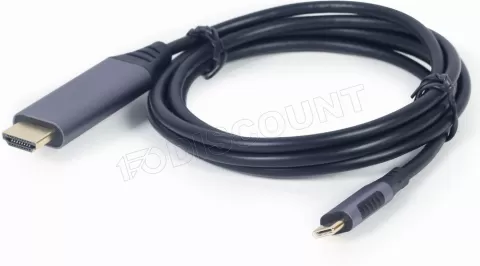 Photo de Câble Adaptateur CableXpert USB-C vers HDMI 1,8m (Noir)