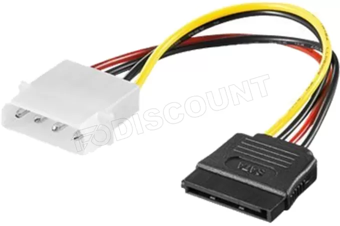 Cable adaptateur d'alimentation molex vers S-ATA