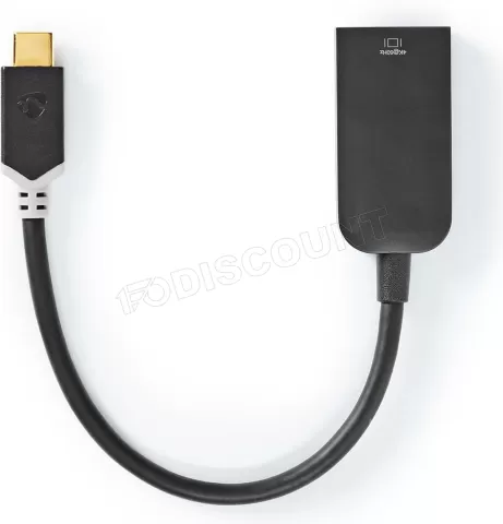 Photo de Câble adaptateur Nedis USB-C vers HDMI 1.4 - 20cm M/F (Noir)