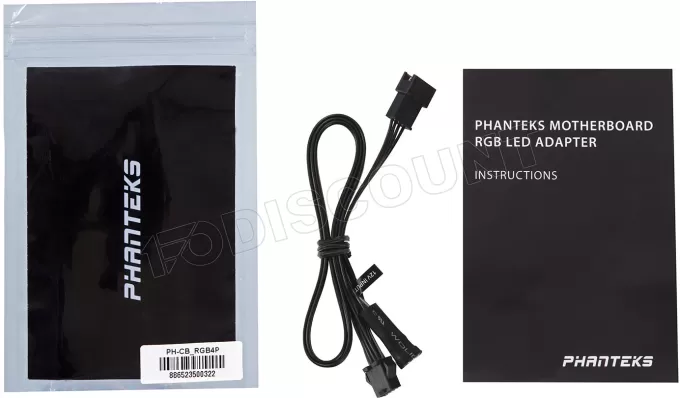 Cable adaptateur pour LED RGB Phanteks PH-CB-RGB4P 4 pins 60cm