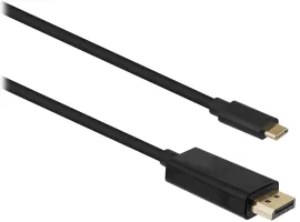 Photo de Cable adaptateur USB-C T'nB vers DisplayPort 2m M/M (Noir)