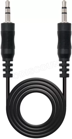 Photo de Câble audio Nanocable Jack 3,5mm M/M 5m (Noir)