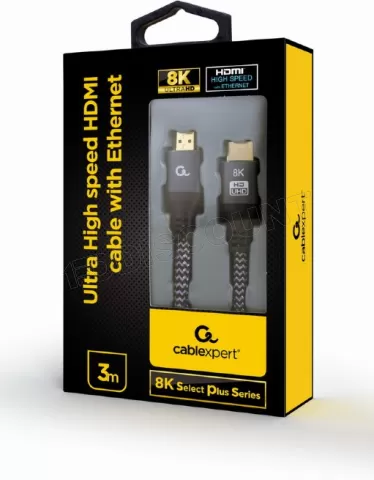 Photo de Cable CableXpert HDMI 2.1 MM 3m (Gris)