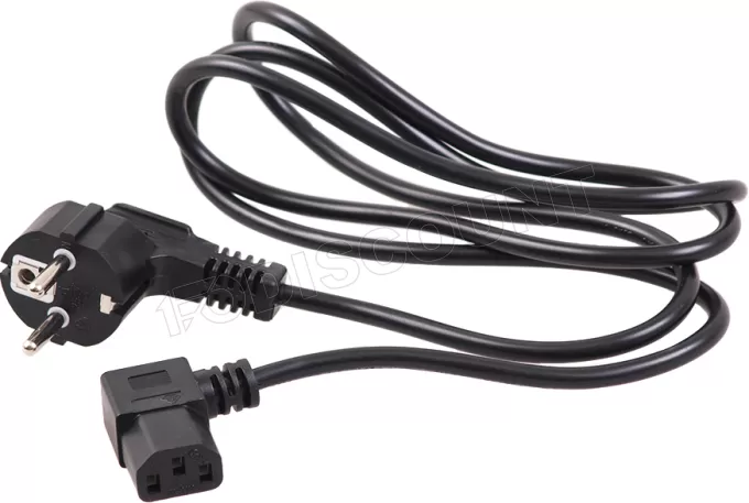 Cable d'Alimentation coudé Maclean 5m (Noir)