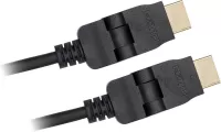 Photo de Cable HDMI 1.4 D2 Diffusion 1,5m M/M inclinable 180° (Noir)