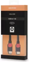 Photo de Cable HDMI 1.4 D2 Diffusion 1,5m M/M (Noir/Rouge)