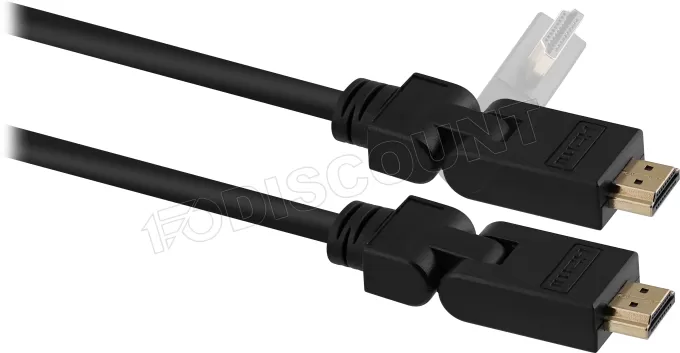 Câble HDMI 2.0 pliable T'nB 2m M/M (Noir)