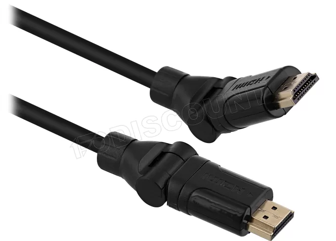 Cable HDMI 2.0 T'nB 2m M/M 360° (Noir)