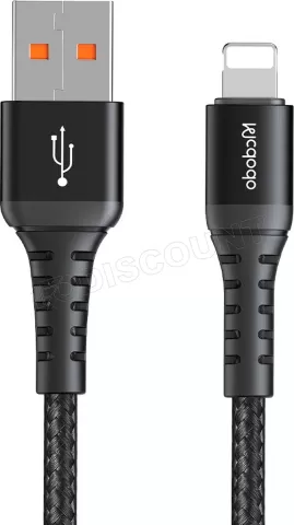 Photo de Câble Mcdodo USB-A vers Lightning 1m M/M (Noir)