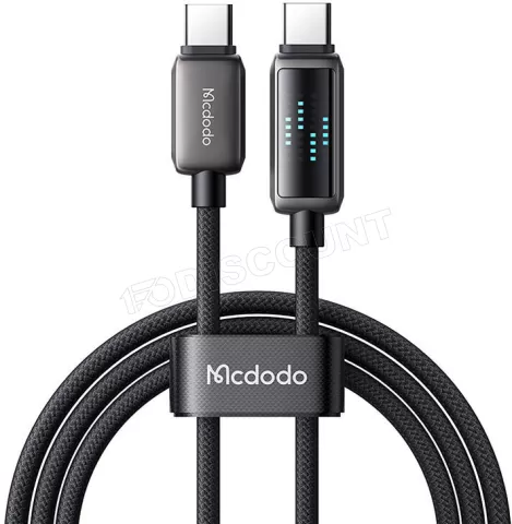 Photo de Câble Mcdodo USB-C avec écran 1,2m M/M 100W (Noir)