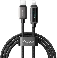 Photo de Câble Mcdodo USB-C vers Lightning avec écran 1,2m M/M 36W (Noir)