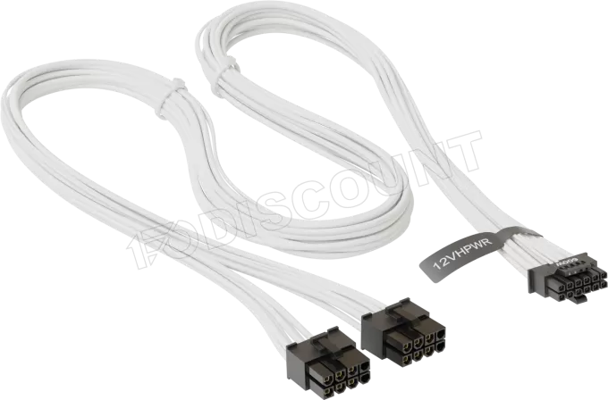 Cable modulaire Seasonic 12VHPWR - 1x PCIe 12+4 pins (Blanc)