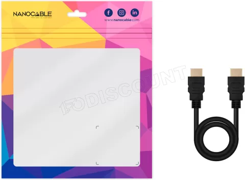 Photo de Câble Nanocable HDMI 2.0 M/M 5m (Noir)