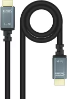 Photo de Câble Nanocable Iris 8K HDMI 2.1 M/M 5m (Noir/Gris)