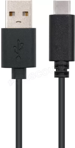 Photo de Câble Nanocable USB-A/C 2.0 M/M 3m (Noir)