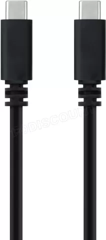 Photo de Câble Nanocable USB-C 2.0 M/M 1m (Noir)