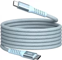 Photo de Câble Verbatim USB-C magnétique 1,2m M/M 60W (Bleu)