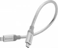 Photo de Câble Verbatim USB-C M/M 30cm (Blanc/Gris)