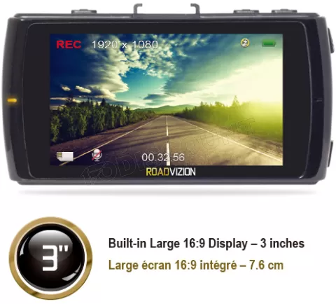 Caméra embarquée pour voiture HD – Boite noire Avec écran tactile
