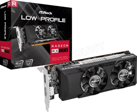 Photo de Carte Graphique AMD ASRock Radeon RX550 Low Profile 4Go